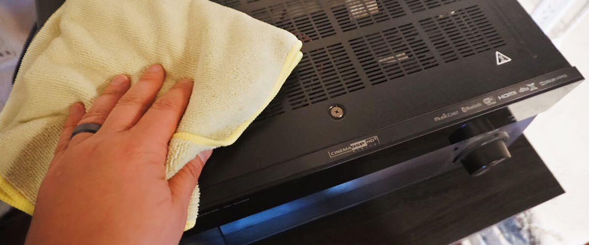 how to clean your AV receiver