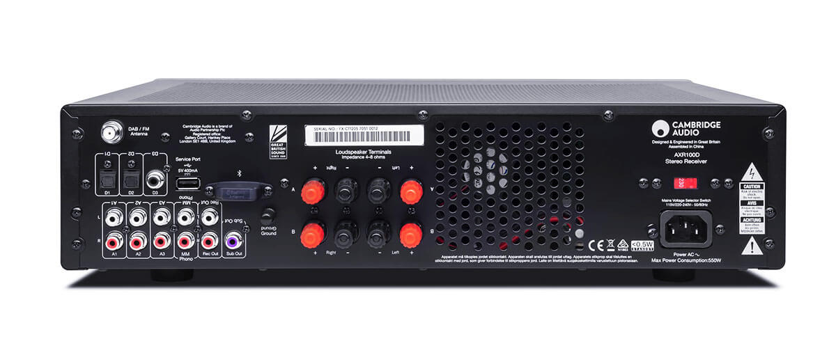 Cambridge Audio AXR100 specifications